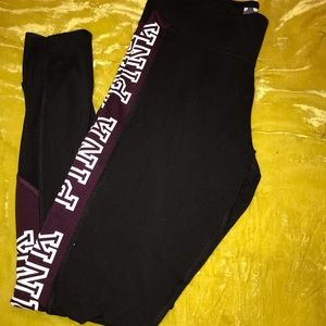 Black pink nation leggings